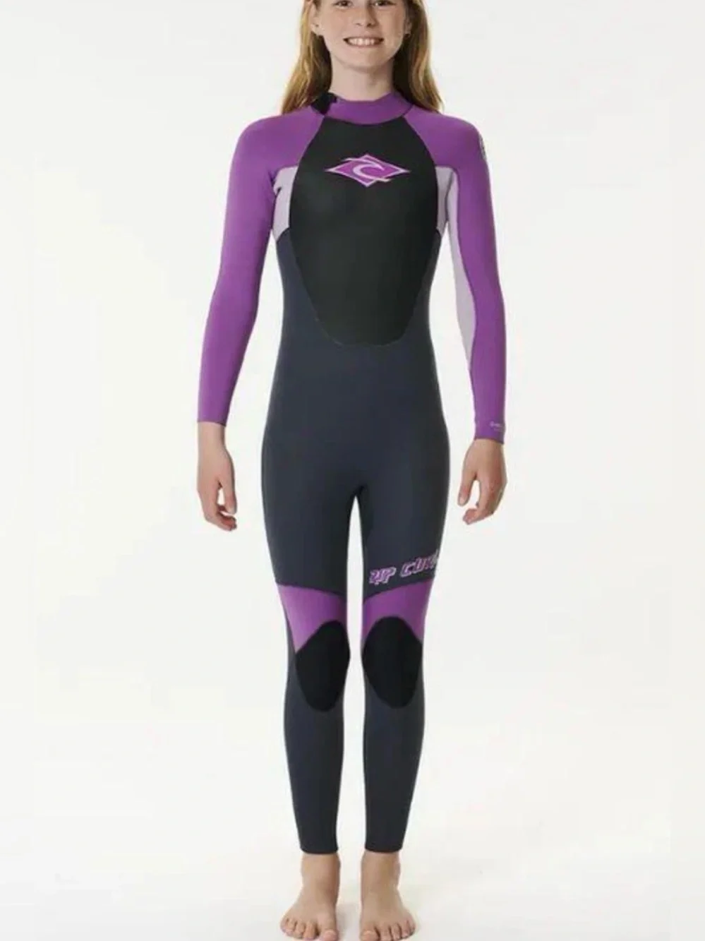 Rip Curl Kids Omega 3/2 Back Zip Purple Various Sizes NWT
